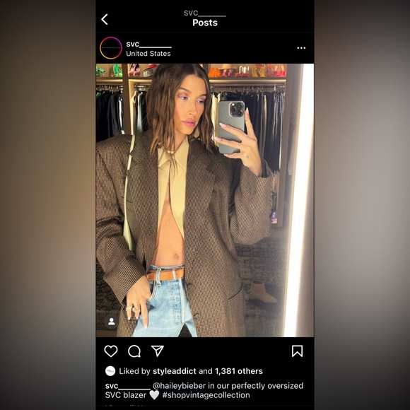 SVC Vintage Oversized Dark Black Brown Leather Jacket Unisex - Picture 6 of 10